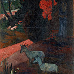 Landscape with two goats, Paul Gauguin