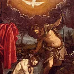 Французские художники - Тинторетто, Доменико - Крещение Христа
