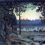 Lake Svetloyar. 1906, Apollinaris M. Vasnetsov