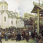 Оборона Москвы от хана Тохтамыша. XIV век. 1918, Аполлинарий Михайлович Васнецов