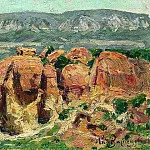 Красные скалы в Кисловодске. 1895, Аполлинарий Михайлович Васнецов