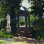 Rotunda Milovidov Naydenovskom in the park. Moscow. 1920, Apollinaris M. Vasnetsov
