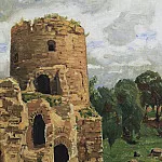 Hremiacha tower. Pskov. 1908, Apollinaris M. Vasnetsov