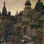 Аполлинарий Михайлович Васнецов - Улица в Китай-городе. Начало XVII века. 1900