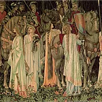 Holy Grail Tapestry -The Arming and Departure of the Kniights, Sir Edward Burne-Jones