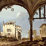 Portico with a Lantern [Follower], Canaletto (Giovanni Antonio Canal)