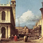 The Piazzetta Looking Toward The Clock Tower, Canaletto (Giovanni Antonio Canal)