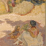 In the Mediterranean Sea. Right panel, Pierre Bonnard