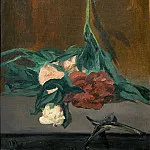 Édouard Manet - A stems of peonies and garden shears