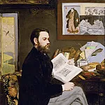 Portrait of Emile Zola, Édouard Manet