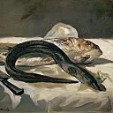 Édouard Manet - Eel and mullet