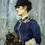Young Woman in a Round Hat, Édouard Manet