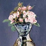Édouard Manet - Mosee Roses in a Vase