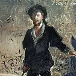 Portrait of Faure as Hamlet, Édouard Manet