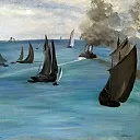Édouard Manet - Steamboat Leaving Boulogne