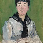 Portrait of a Woman with a Black Fichu, Édouard Manet