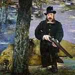 Portrait of the lion-hunter Pertuiset, Édouard Manet