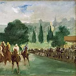 Races at Longchamp, Édouard Manet