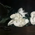 Édouard Manet - Branch of White Peonies and Shears