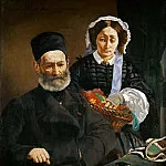 Édouard Manet - Portrait of Monsieur and Madame Manet