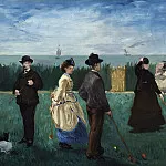Croquet at Boulogne, Édouard Manet