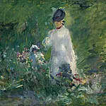 Young Woman among the Flowers, Édouard Manet