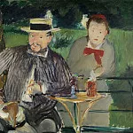 Portrait of Ernest Hoschede and his wife Marthe, Édouard Manet
