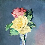 Édouard Manet - Roses in a Champagne Glass