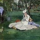 Édouard Manet - The Monet Family in Their Garden at Argenteuil