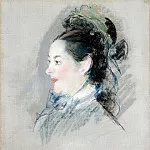 Lady with a Bonnet, Édouard Manet
