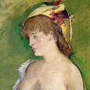 The Blond with Bare Breasts, Édouard Manet