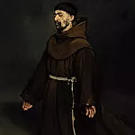 Monk at Prayer, Édouard Manet