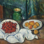 Still Life With Cherries And Peaches, Paul Cezanne