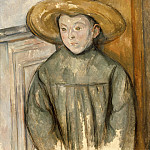 Boy With a Straw Hat, Paul Cezanne