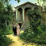 900 Classic russian paintings - Polenov Vasili - Grandmas Garden