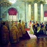 Wedding of Nicholas II and Grand Duchess Alexandra Feodorovna. 1894, Ilya Repin