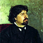 Portrait VISurikov, Ilya Repin