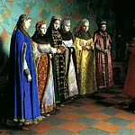 900 Картин самых известных русских художников - СЕДОВ Григорий - Выбор невесты царём Алексеем Михайловичем