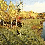 900 Картин самых известных русских художников - ЛЕВИТАН Исаак - Золотая осень