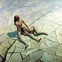 900 Картин самых известных русских художников - ПОПОВ Павел - Адам и Ева. Потерянный Рай