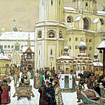 Area of Ivan the Great in the Kremlin. XVII century, Apollinaris M. Vasnetsov