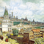 Rise of the Kremlin. Saints Bridge and the Kremlin at the end of XVII century, Apollinaris M. Vasnetsov