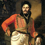 Portrait of Life Hussar Colonel Yevgraf Vladimirovich Davydov. 1809, Orest Adamovich Kiprensky