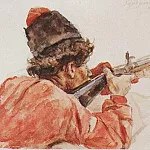 Shooting Cossack, Vasily Ivanovich Surikov