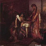 Salome brings the head of John the Baptist of her mother Herodias, Vasily Ivanovich Surikov