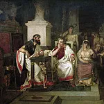 Apostle Paul explains the Christian in the presence of the king Agrippa, his sister Berenice, and the proconsul Festus, Vasily Ivanovich Surikov