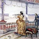 Empress Anna Ivanovna in Peterhof Temple shoots deer, Vasily Ivanovich Surikov