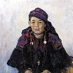 Portrait hakaski, Vasily Ivanovich Surikov