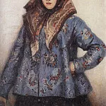 Portrait LT Matorin. Woman, Vasily Ivanovich Surikov