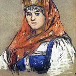 Portrait of young ladies, Vasily Ivanovich Surikov